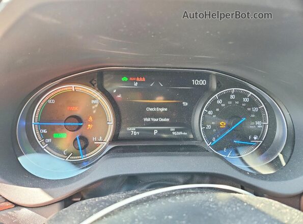 JTEAAAAHXNJ091870 2022 TOYOTA VENZA Black ხელსაწყოთა პანელის ხედი