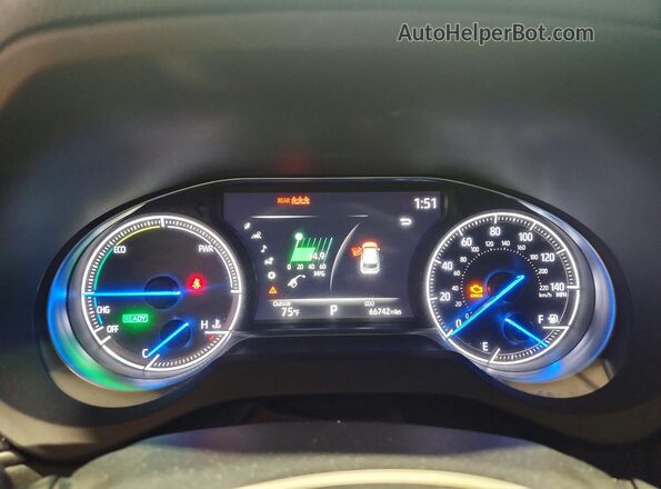 JTEAAAAHXRJ164161 2024 TOYOTA VENZA White Instrument cluster view