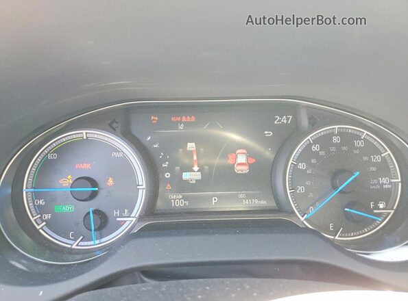 JTEAAAAH2MJ075211 2021 TOYOTA VENZA Серебряный Вид щитка приборов