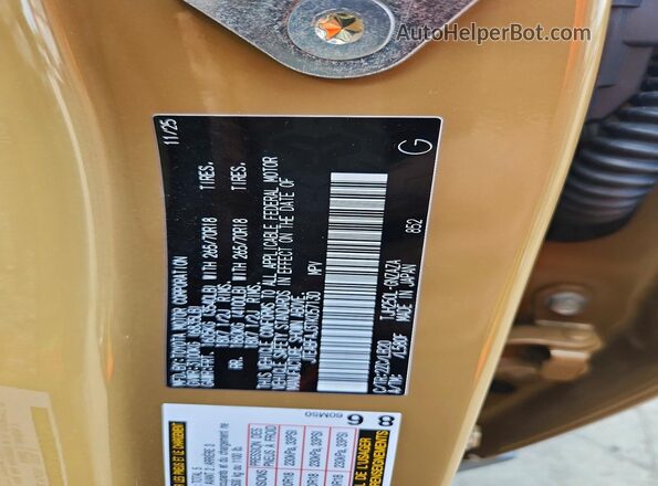 JTEABFAJ3TK057130 2026 TOYOTA LAND Gold Սալոնի 360 աստիճան տեսք