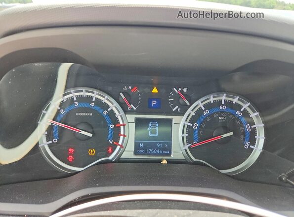 JTEBU5JR0G5339471 2016 TOYOTA 4RUNNER Blue Вид щитка приладів