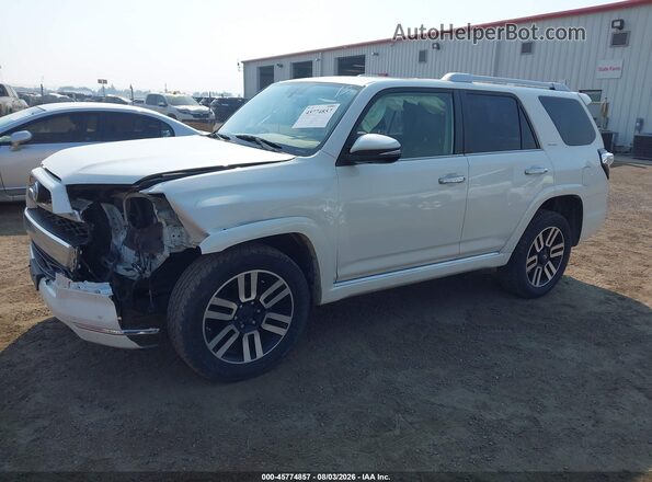 JTEBU5JR0J5562102 2018 TOYOTA 4RUNNER White წინა მარცხენა ხედი სამი მეოთხედიდან