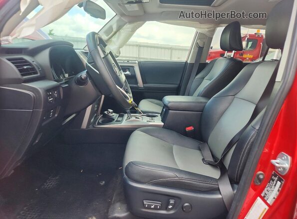 JTEBU5JR2J5610148 2018 TOYOTA 4RUNNER Red Widok wnętrza z przodu