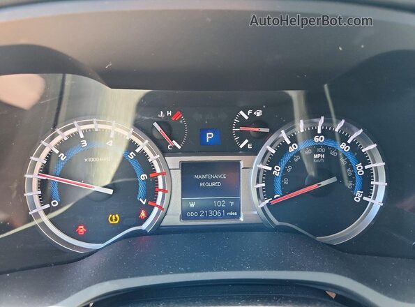 JTEBU5JR4G5304397 2016 TOYOTA 4RUNNER Blue Widok zestawu wskaźników