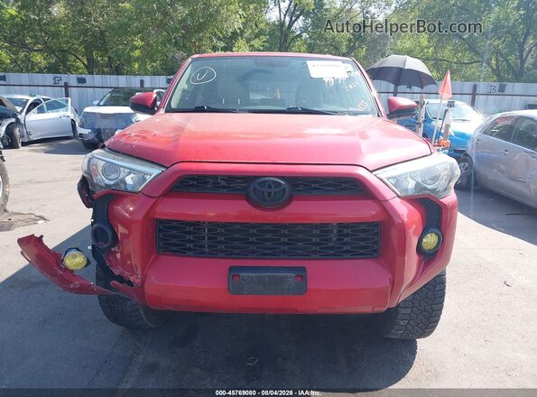 JTEBU5JR4G5364504 2016 TOYOTA 4RUNNER Красный Вид щитка приборов