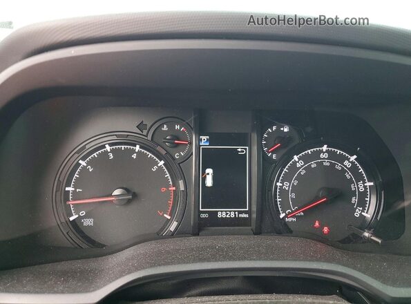 JTEBU5JR4L5779879 2020 TOYOTA 4RUNNER Gray Вид щитка приладів