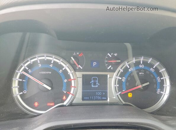 JTEBU5JR5H5429331 2017 TOYOTA 4RUNNER Gray Vista del cuadro de instrumentos