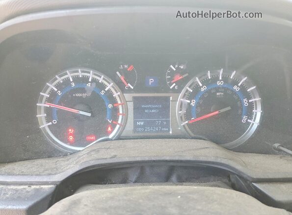 JTEBU5JR5J5550446 2018 TOYOTA 4RUNNER White ხელსაწყოთა პანელის ხედი