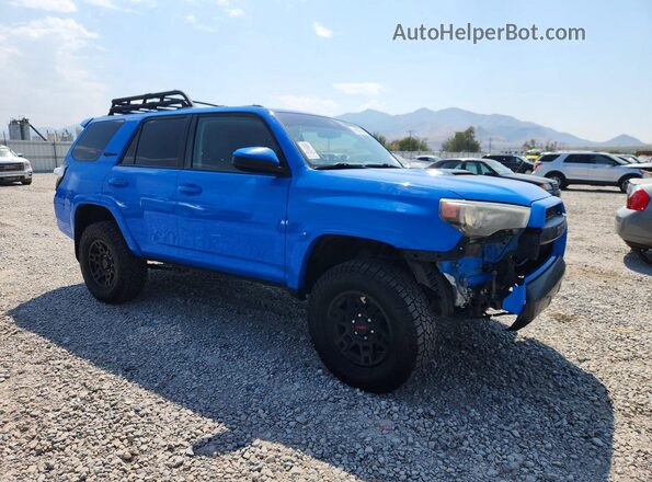 JTEBU5JR6K5732626 2019 TOYOTA 4RUNNER Синий Передняя правая четверть