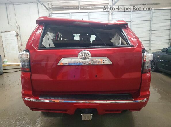 JTEBU5JR7J5578541 2018 TOYOTA 4RUNNER Burgundy Rear view
