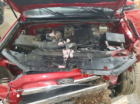 JTEBU5JR7J5578541 2018 TOYOTA 4RUNNER Burgundy Engine compartment view