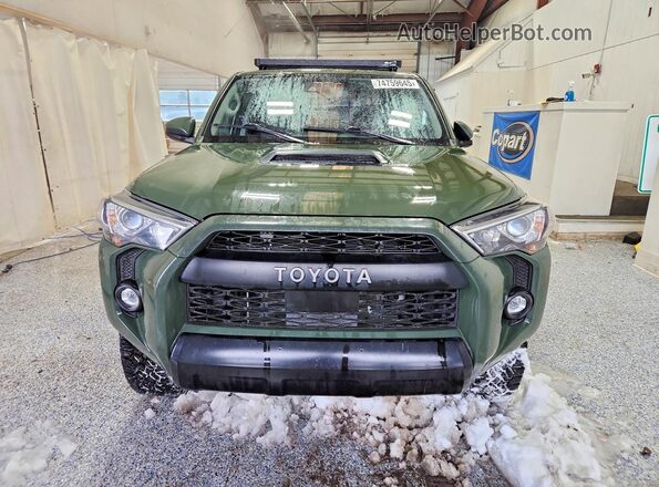 JTEBU5JR8L5745816 2020 TOYOTA 4RUNNER Green Front view