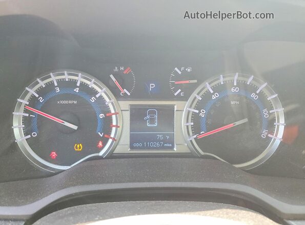 JTEBU5JR9J5536646 2018 TOYOTA 4RUNNER Silver ხელსაწყოთა პანელის ხედი