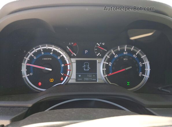 JTEBU5JRXG5278758 2016 TOYOTA 4RUNNER Silver Սարքավորումների վահանակի տեսք
