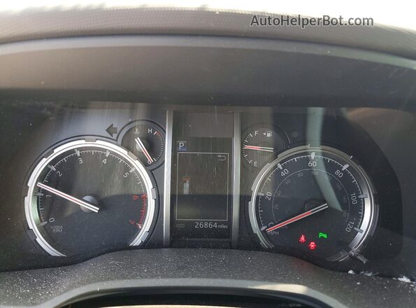 JTEDU5JR3N5277702 2022 TOYOTA 4RUNNER Black ხელსაწყოთა პანელის ხედი