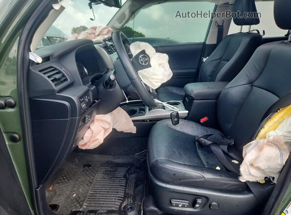 JTEDU5JR5N5264692 2022 TOYOTA 4RUNNER Green წინა სალონის ხედი