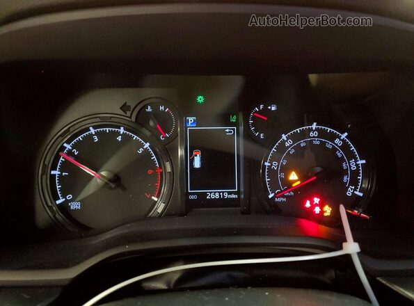 JTEFU5JRXP5300517 2023 TOYOTA 4RUNNER Red Widok zestawu wskaźników