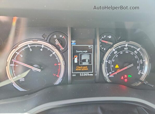 JTEKU5JRXP6137716 2023 TOYOTA 4RUNNER Белый Вид щитка приборов