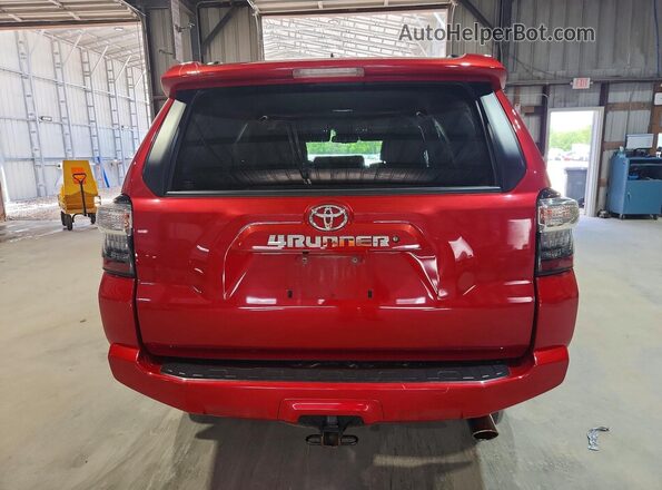 JTEMU5JR7M5878240 2021 TOYOTA 4RUNNER Red უკანა ხედი