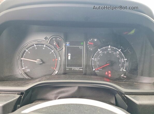 JTEMU5JRXP6158400 2023 TOYOTA 4RUNNER Charcoal Widok zestawu wskaźników