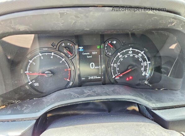 JTEMU5JRXR6300389 2024 TOYOTA 4RUNNER Black Widok zestawu wskaźników