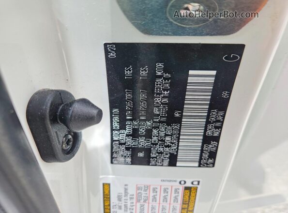 JTENU5JR1P6181083 2023 TOYOTA 4RUNNER White Vista del compartimento del motor