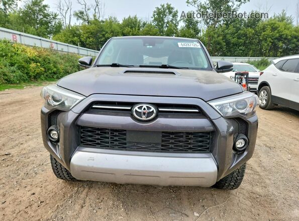 JTERU5JR6M5960725 2021 TOYOTA 4RUNNER Gray Вид спереду