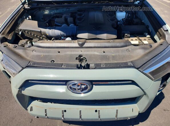 JTERU5JR8P6197332 2023 TOYOTA 4RUNNER Green Вид задньої частини салону