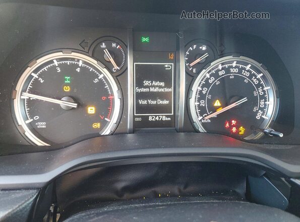 JTERU5JR9M5945832 2021 TOYOTA 4RUNNER Black Vista del cuadro de instrumentos