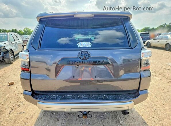 JTERU5JRXN6044447 2022 TOYOTA 4RUNNER Gray Вид ззаду
