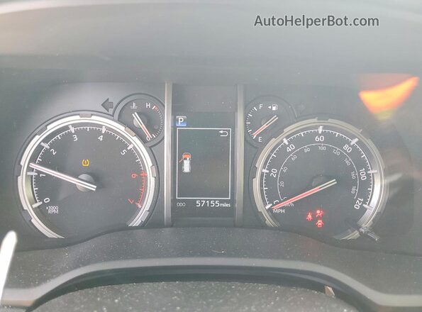 JTESU5JR6P6130522 2023 TOYOTA 4RUNNER Угольный Вид щитка приборов