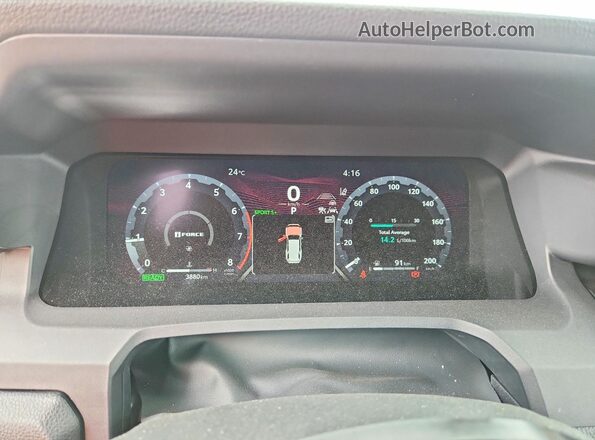 JTEVB5BR7S5024029 2025 TOYOTA 4RUNNER Gray ხელსაწყოთა პანელის ხედი