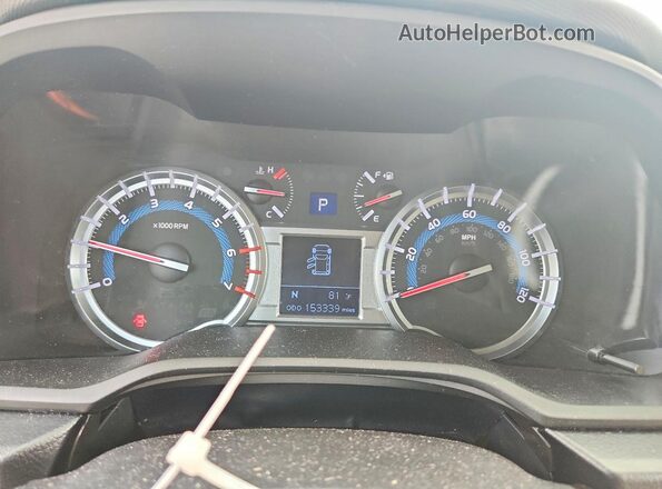 JTEZU5JR3G5113746 2016 TOYOTA 4RUNNER Белый Вид щитка приборов