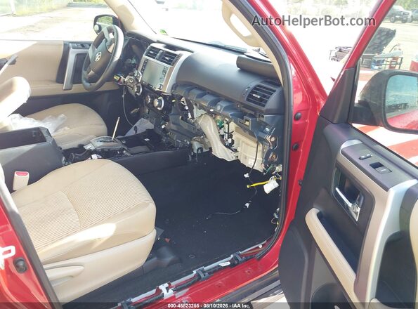 JTEZU5JR5L5215818 2020 TOYOTA 4RUNNER Red Widok wnętrza z przodu