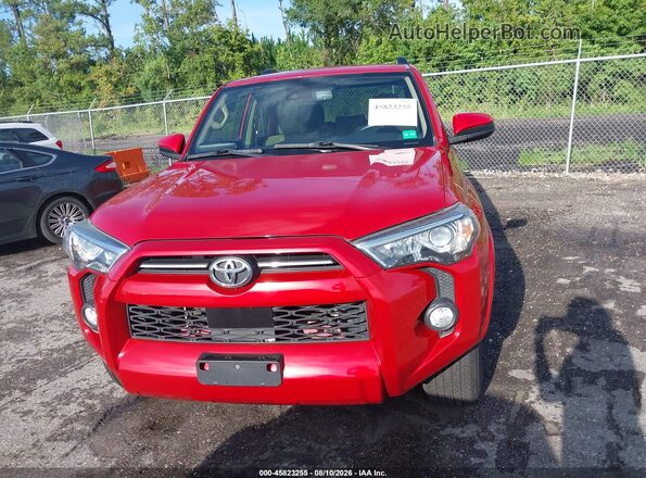 JTEZU5JR5L5215818 2020 TOYOTA 4RUNNER Red Widok zestawu wskaźników
