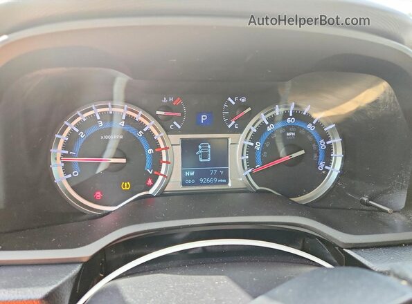 JTEZU5JR6G5113739 2016 TOYOTA 4RUNNER White Widok zestawu wskaźników