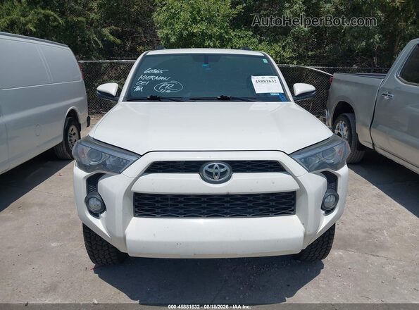 JTEZU5JR6K5199563 2019 TOYOTA 4RUNNER White Instrument cluster view