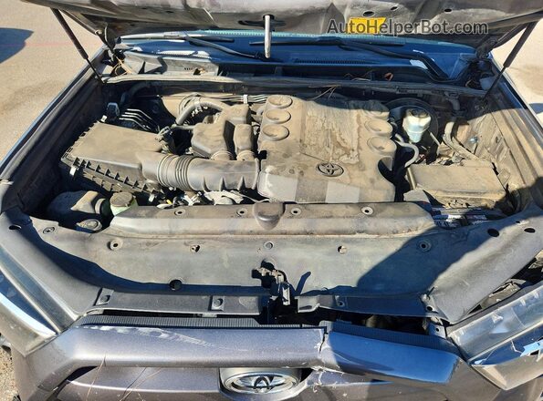JTEZU5JR7G5117413 2016 TOYOTA 4RUNNER Gray ძრავის განყოფილების ხედი