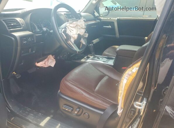 JTEZU5JR8J5179863 2018 TOYOTA 4RUNNER Black წინა სალონის ხედი