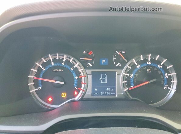 JTEZU5JR9G5116487 2016 TOYOTA 4RUNNER Угольный Вид щитка приборов
