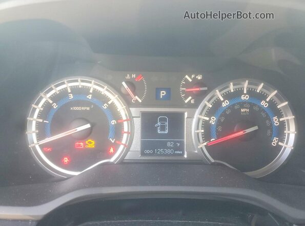 JTEZU5JRXG5128602 2016 TOYOTA 4RUNNER Gray ხელსაწყოთა პანელის ხედი