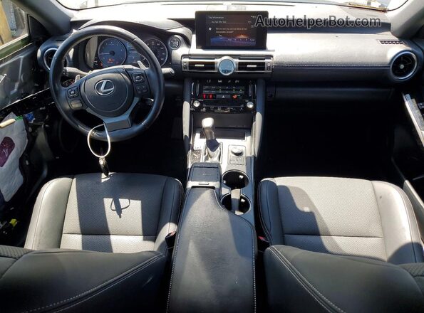 JTHAA1D21M5117094 2021 LEXUS IS Gray Առջևի վահանակի տեսք