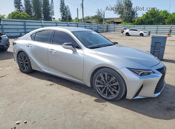 JTHAA1D27M5111087 2021 LEXUS IS Silver Front right