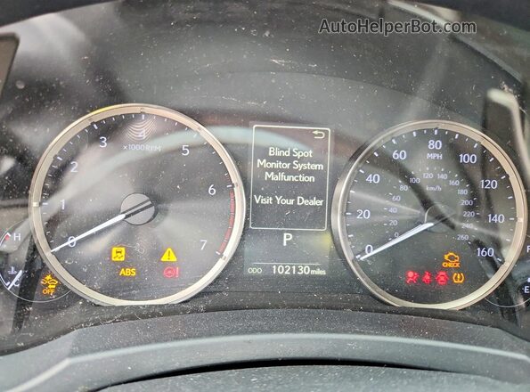 JTHAA1D29L5101577 2020 LEXUS IS White Instrument cluster view