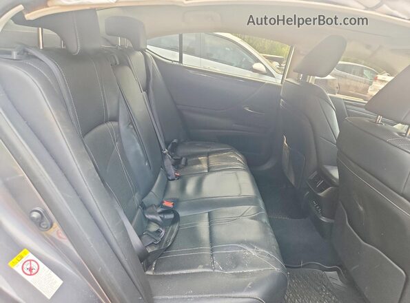 JTHB21B15K2005201 2019 LEXUS ES Charcoal უკანა სავარძლების ხედი
