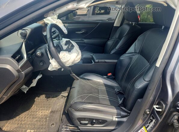 JTHB21B15K2005201 2019 LEXUS ES Charcoal წინა სალონის ხედი