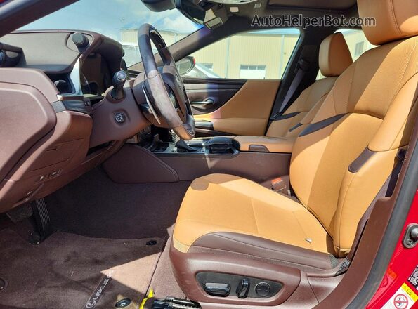 JTHB21B16K2025375 2019 LEXUS ES Red Vista interior delantera