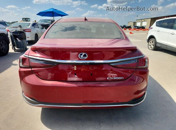 JTHB21B16K2025375 2019 LEXUS ES Red Vista trasera