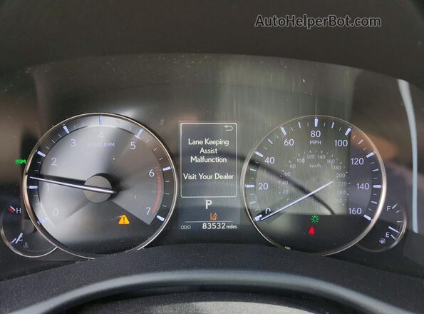 JTHBA1BL5HA004598 2017 LEXUS GS Серебряный Вид щитка приборов