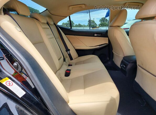 JTHBA1D21G5017585 2016 LEXUS IS Black Rear seats view